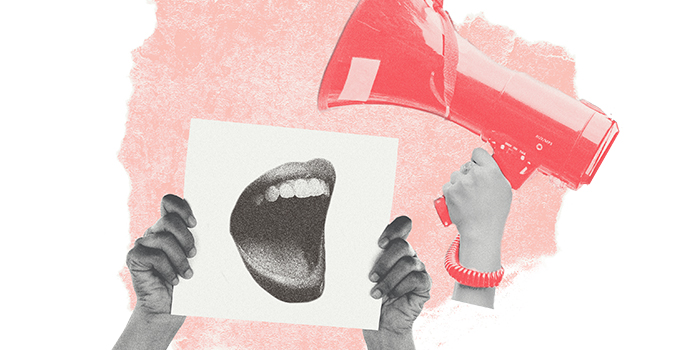 illustration of free speech